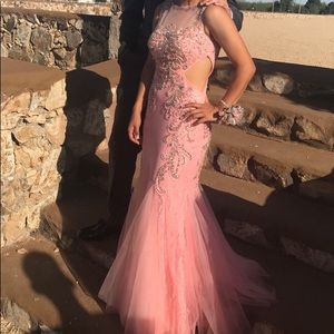 Pink prom dress